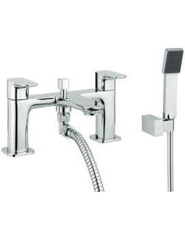 Britton My Home Deck Mounted Chrome Finish Bath Mixer Tap With Kit