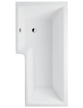 Britton Cleargreen EcoSquare 1700 x 850mm Shower Bath