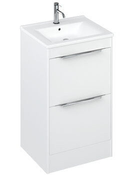 Britton Shoreditch Floor Standing 2 Drawer Vanity Unit