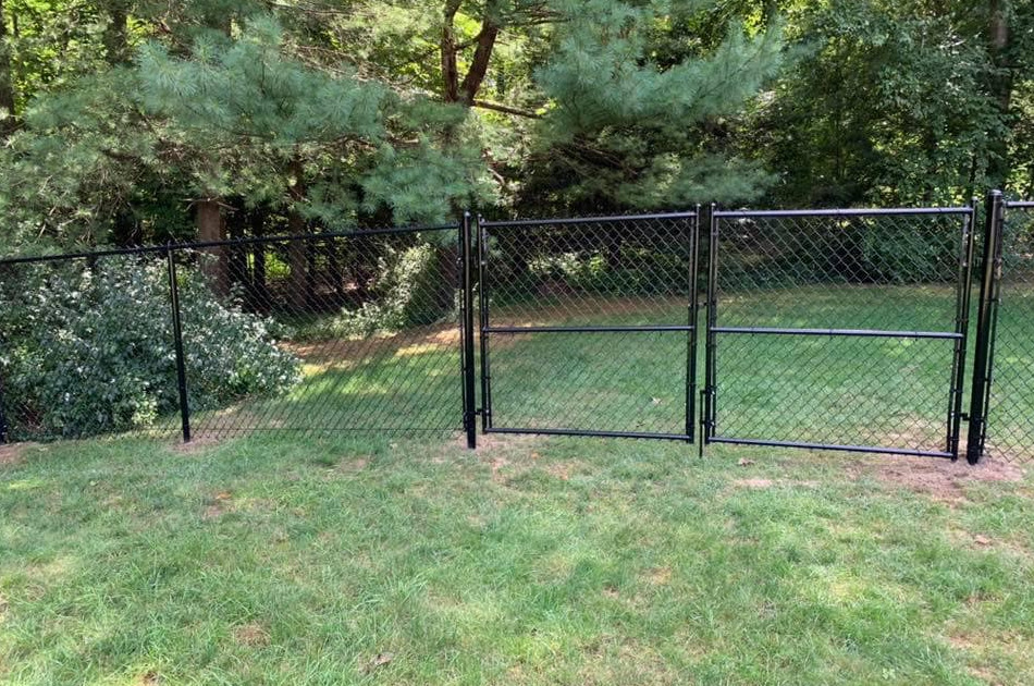 Chain link gates are available to fit any opening at any height, color or diameter pipe you want!