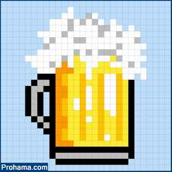 Beer Pixel Art | Food Pixel Art