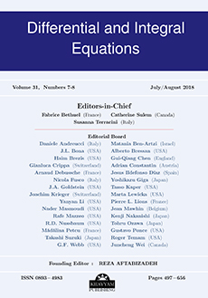 Differential and Integral Equations Logo