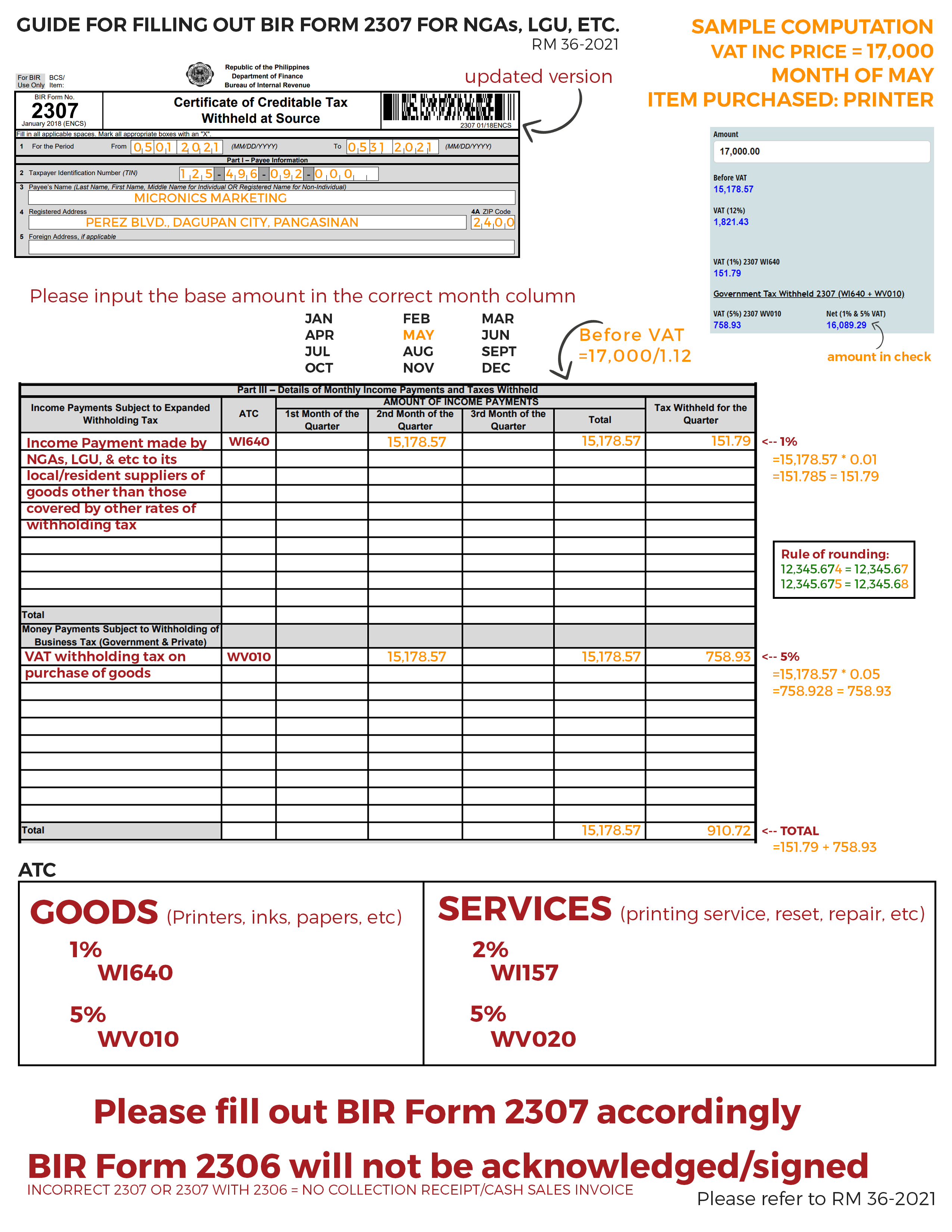 BIR 2307 SAMPLE | Micronics Marketing