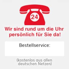 24 Std. persönlich für Sie da!