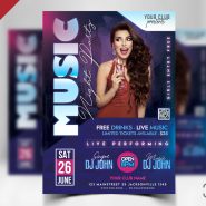 Club Night Party Flyer PSD