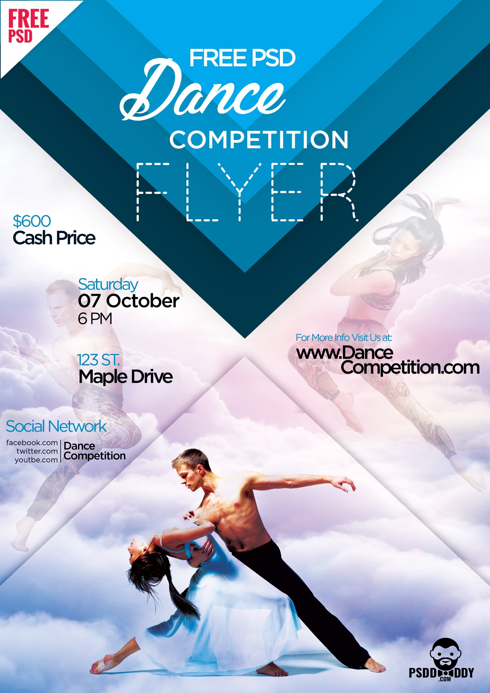 club flyer templates, club flyer templates free, dance competition ...