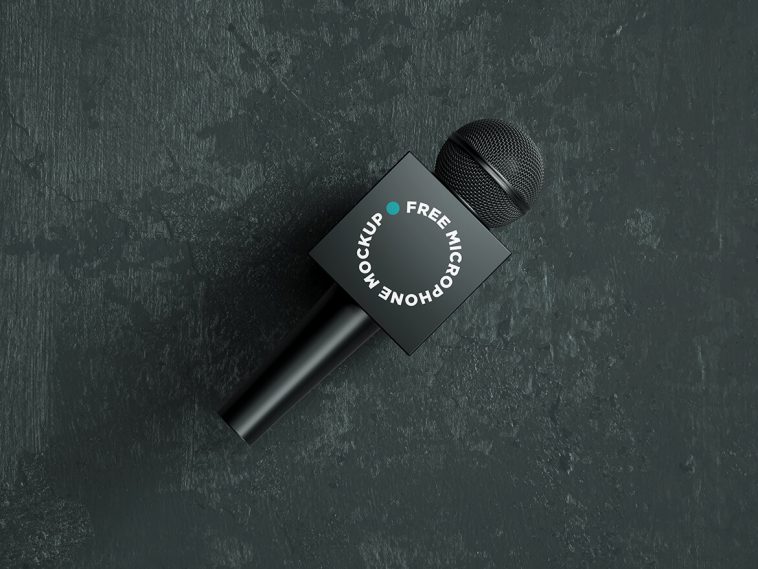 Free Microphone Mockup