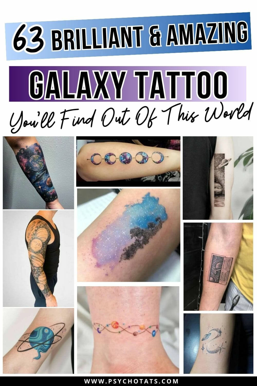 63 Brilliant Galaxy Tattoos You'Ll Find Out Of This World