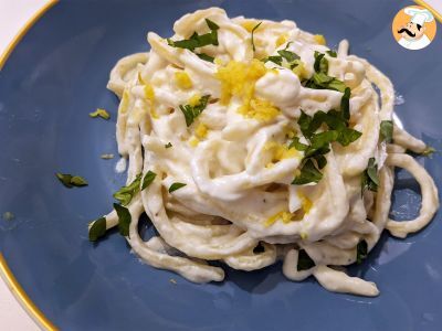 Receita Macarrão ao creme de ricota e limão, simples e delicioso!