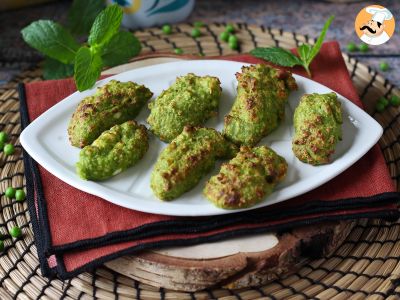 Receita Bolinho de ervilha e queijo feta na air fryer: saboroso, saudável e super simples a preparar