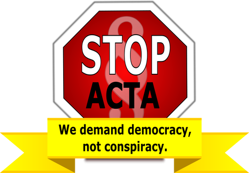 Vector clip art Stop ACTA | Public domain vectors