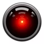 צבע בתמונה וקטורית של HAL9000