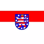 Flag of Thuringia vector clip art