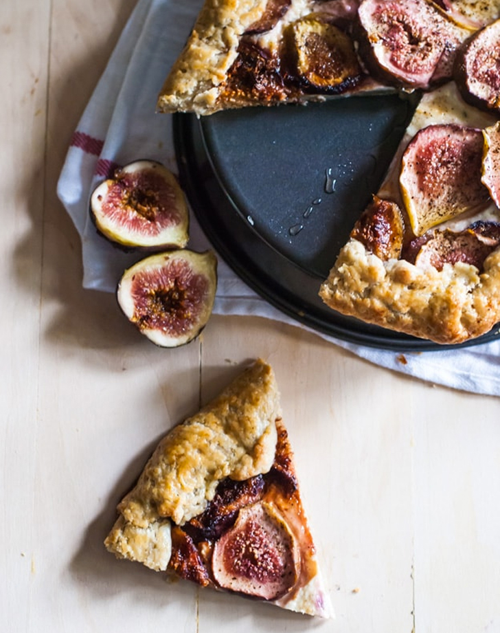 fig recipes fig and honey cheesecake galette recipe