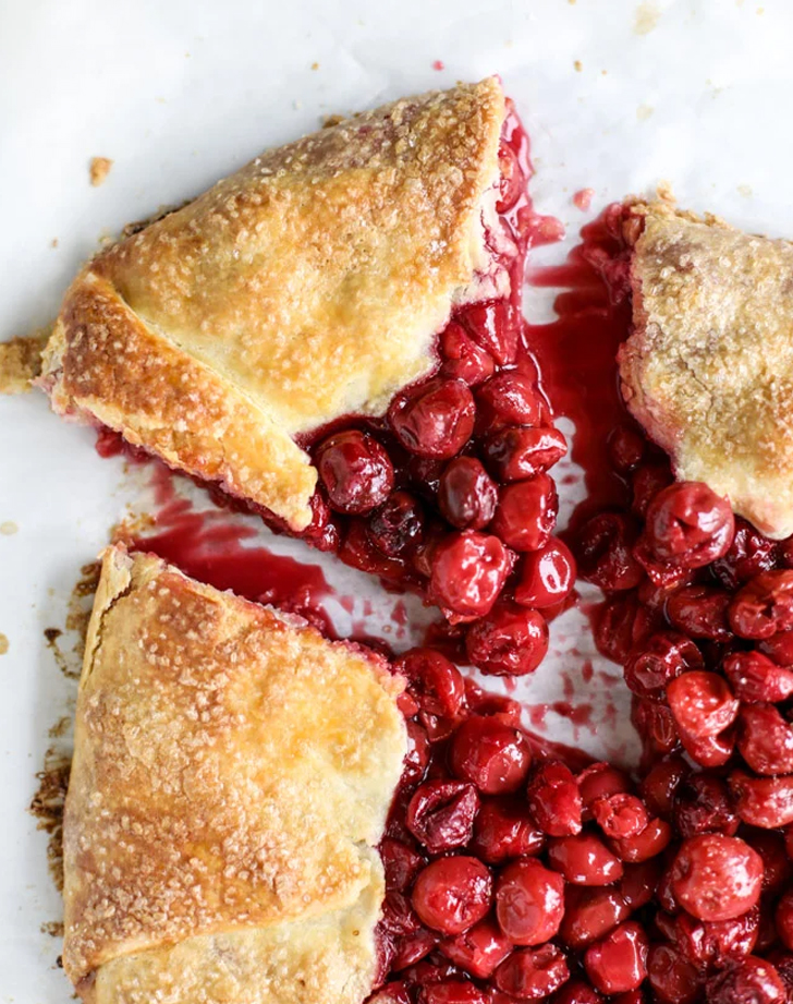 cherry dessert recipes sour cherry galette recipe