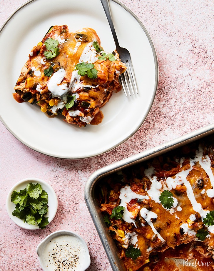 ketogenic dinner recipes: low carb zucchini enchiladas