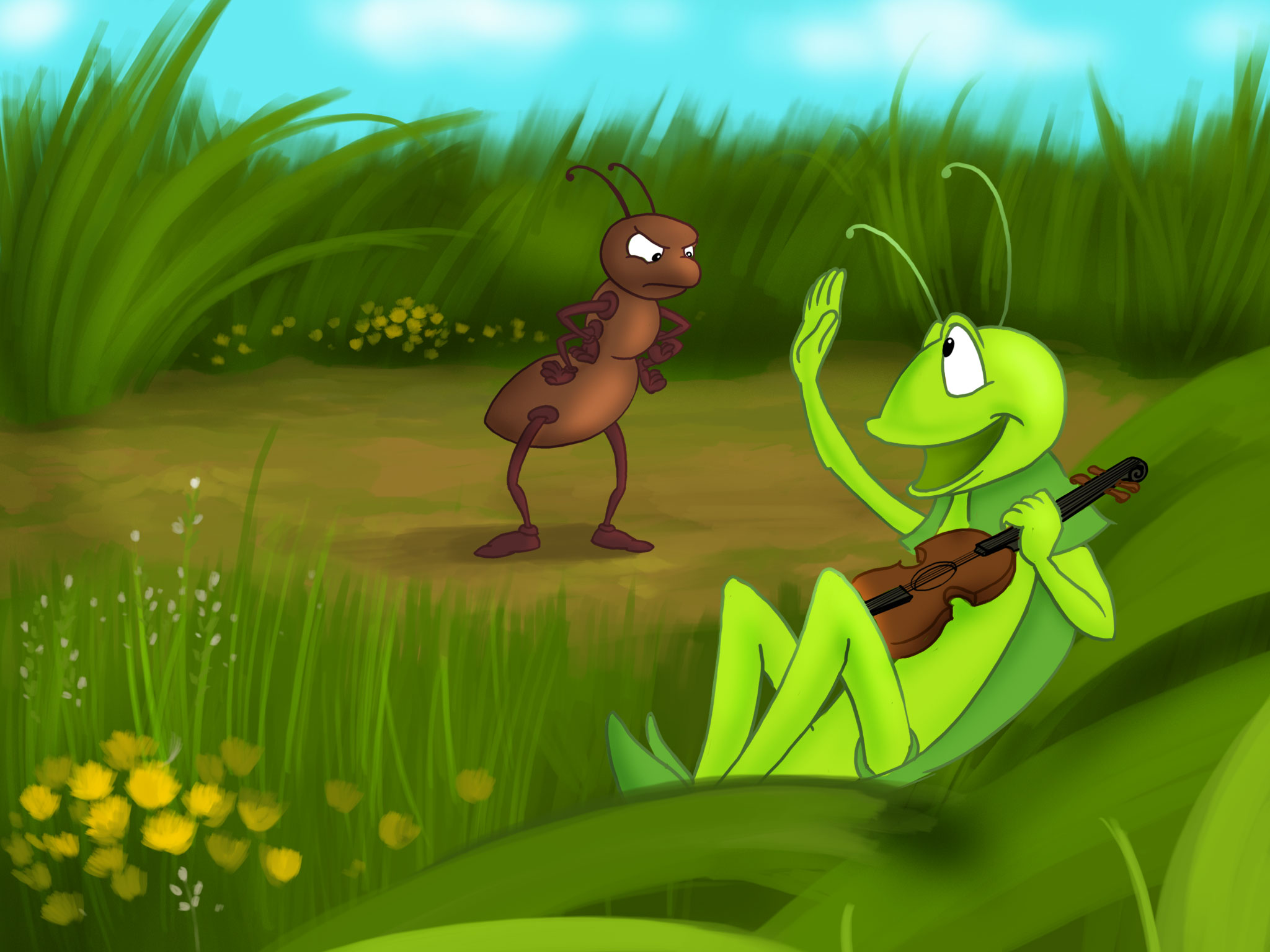 The Ant And The Grasshopper Story Telling For Kids Hubpages | Images ...