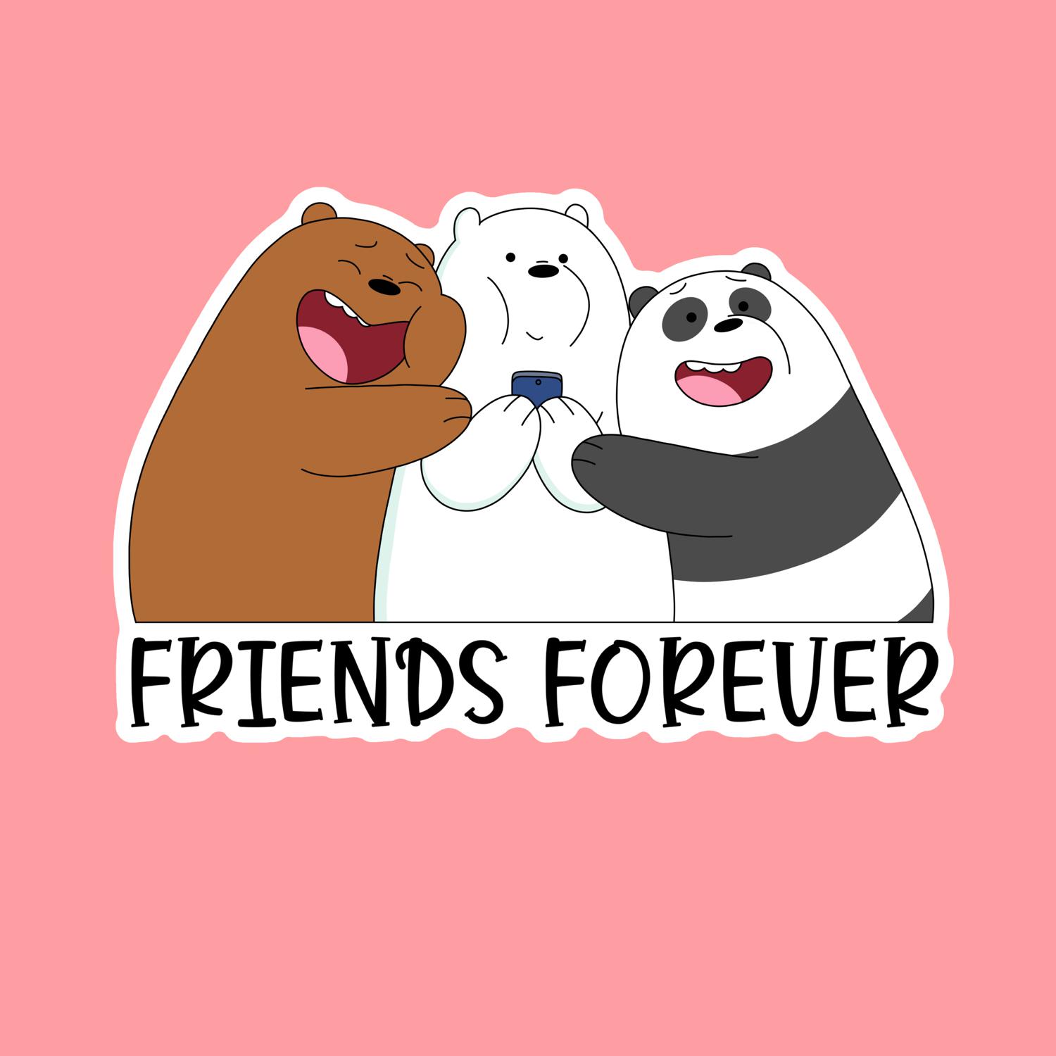 We Bare Bears II – Laptop Sticker - PureArtz