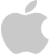 Gray Apple Logo