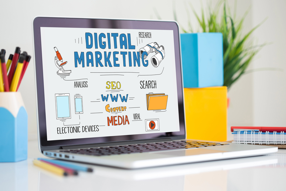 Digital marketing utilizes the internet to effectively promote and enhance business visibility and engagement.