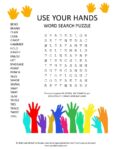 use your hands word search puzzle