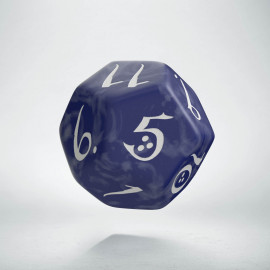 D12 Classic Die Cobalt & white