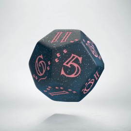 D12 Sparkling Llama Die (Glithering dark blue & pink)