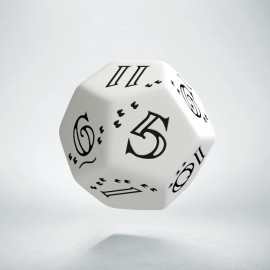 D12 Bright Llama Die (White & black) (1)