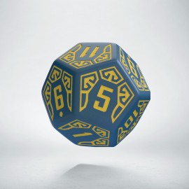 D12 Arcade Blue & yellow die