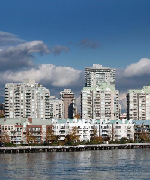 New Westminster şehrinden güzel bir manzara