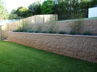 Faulty new retaining wall