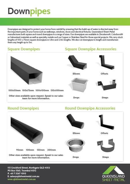 Downpipes - Qldsheetmetal