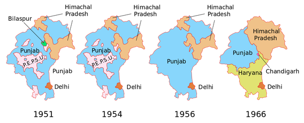 Image result for partition of punjab 1966