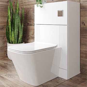 QS Basics Glam 500 x 253mm Back-To-Wall WC Furniture Unit - Image