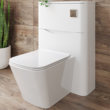 QS Basics Eclipse Floor-Standing Back-To-Wall WC Unit 550 x 205mm - Image