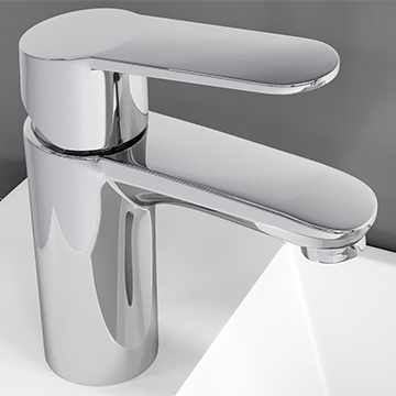 Grohe Eurostyle Cosmopolitan Chrome Mono Basin Mixer Tap Smooth Body - Image