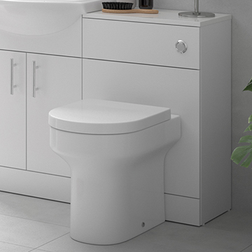 Joseph Miles Idina 500mm White Gloss Back to Wall WC Unit - Image