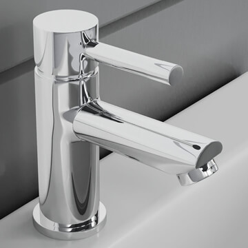 Nuie Series-2 Single Lever Mono Basin Mixer Tap Chrome - Image