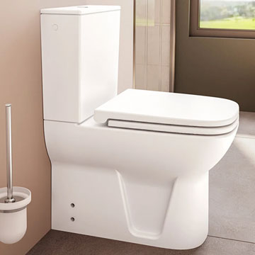 VitrA S20 White Back To Wall Close Coupled WC Pan With Cistern - Image