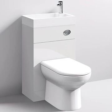 Nuie Mayford 503 x 305mm Floor Standing 2 In 1 WC Unit With Basin - Image