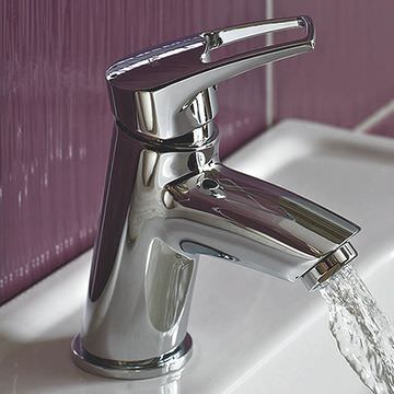 Bristan Smile Chrome Basin Mixer Tap With Clicker Waste - Image