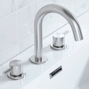 Crosswater MPRO 3 Hole Deck Mounted Basin Mixer Tap