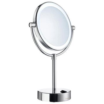 Smedbo Outline Free Standing LED Shaving And Make-Up Mirror - Image