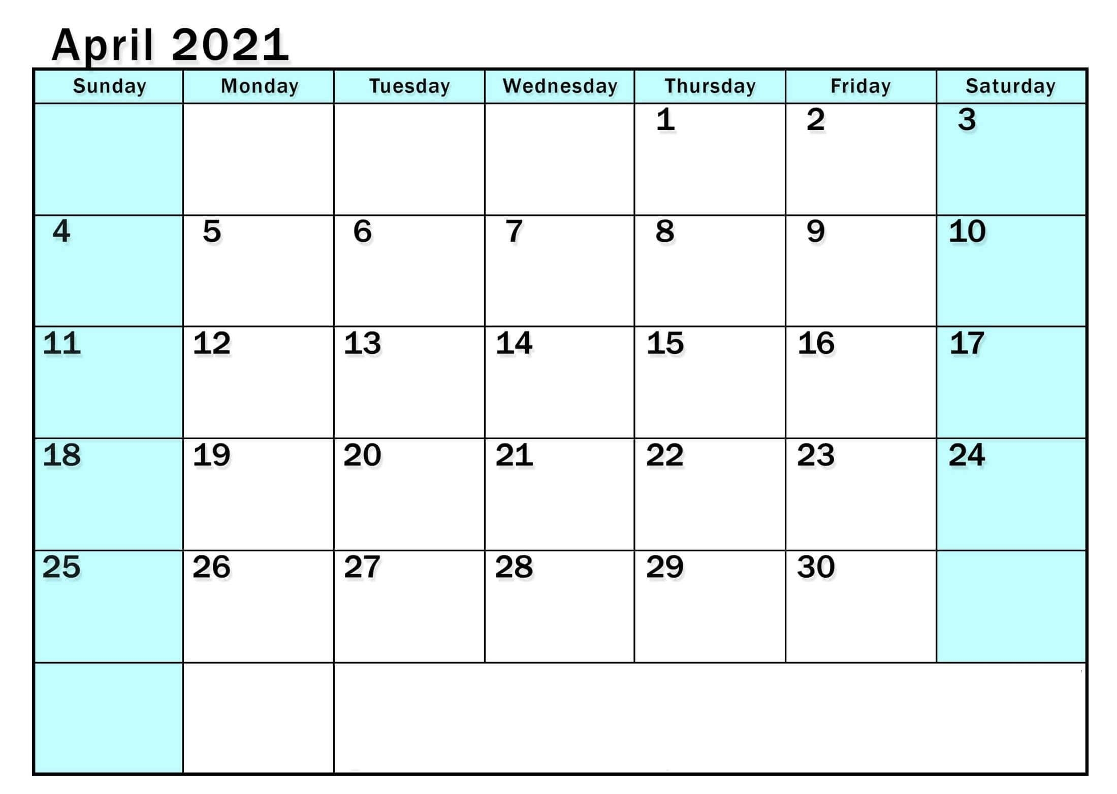 The Calendar April 2022 Canada