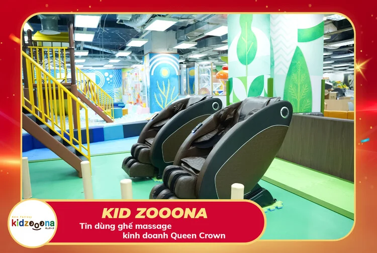 Kidzooona Gia Tăng Trải Nghiệm Khách Hàng Với Ghế Massage Kinh Doanh Queen Crown QC KD7 Plus