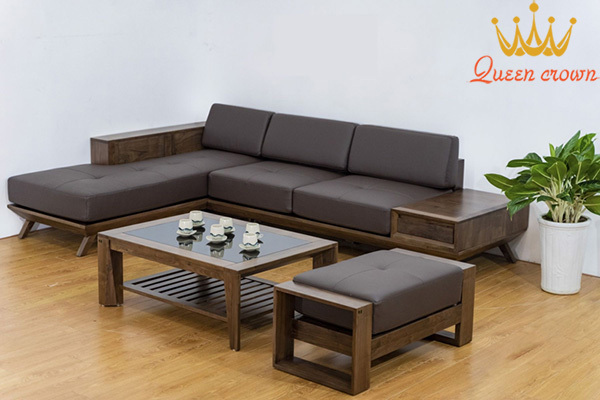 sofa gỗ chữ l