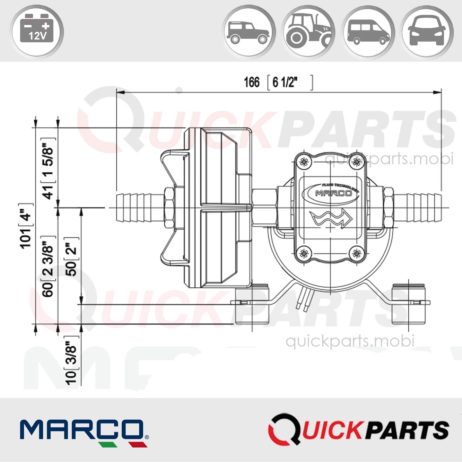 Self-priming electric pumps with PTFE gears | 12V