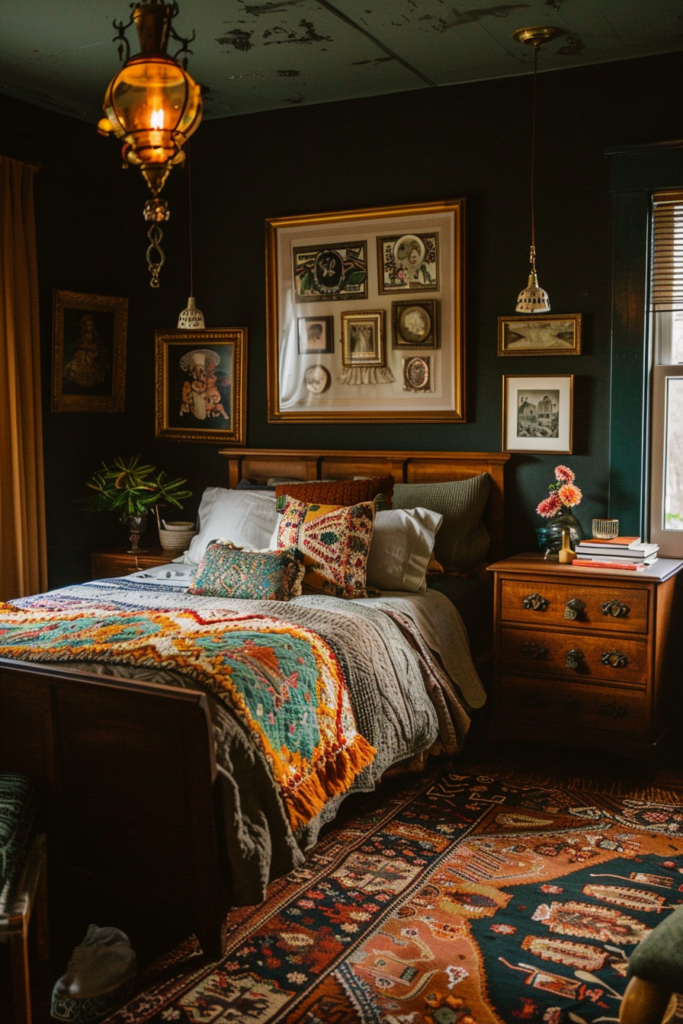 Eclectic Elegance Showcasing the Fusion of Styles in Moody Bedrooms ...