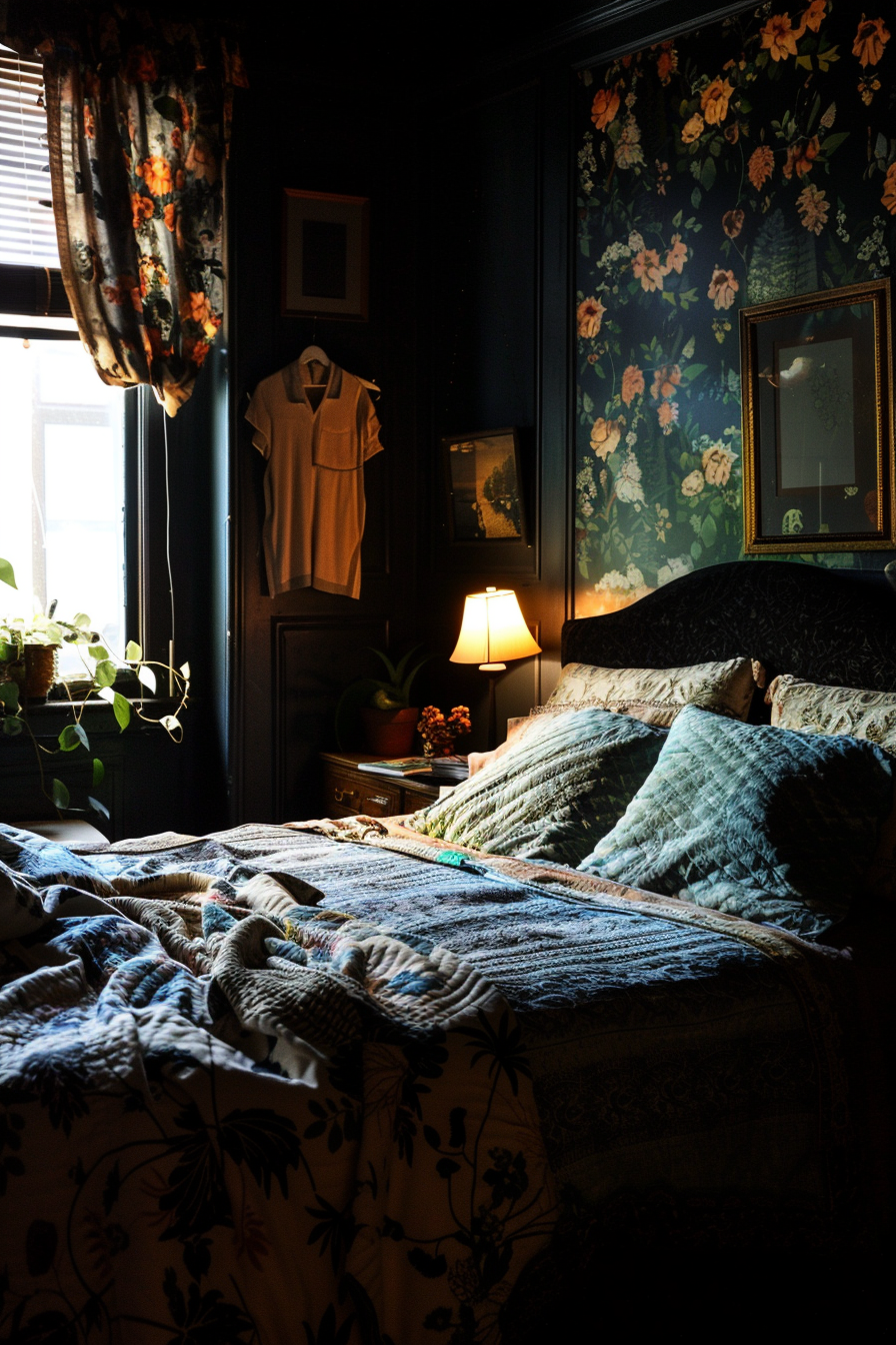 Eclectic Elegance Showcasing the Fusion of Styles in Moody Bedrooms ...