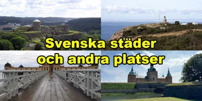 Frågesport om svenska städer och andra platser